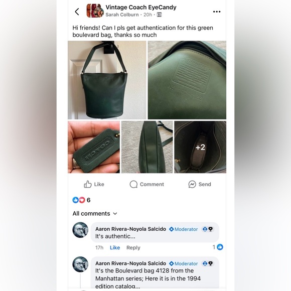 Rare 1994 Vintage Coach Boulevard Bag 4128 Manhattan NYC Handbag Crossbody Purse - Picture 14 of 15